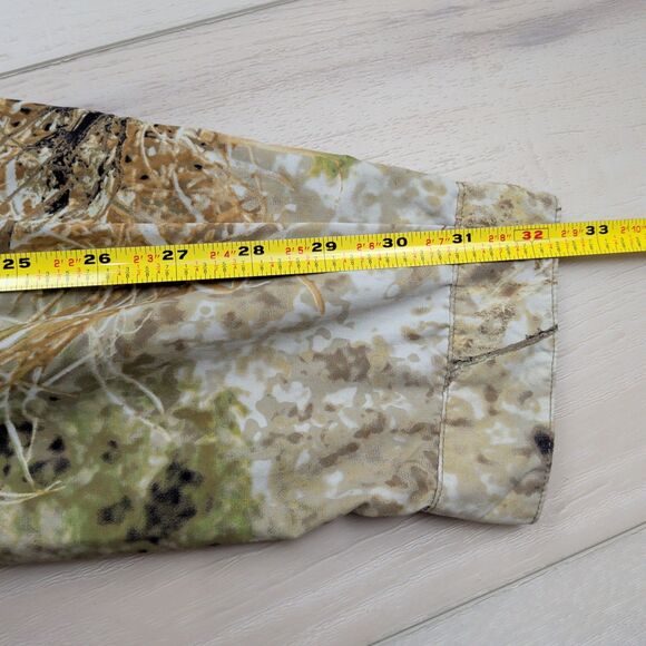 Cabela's Shirt Mens XL Camo Zonz Western Long Sleeve Hunting Zip Pocket - Picture 10 of 11